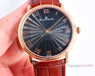 Swiss Copy Blancpain Villeret Date Rose Gold 40mm Watches